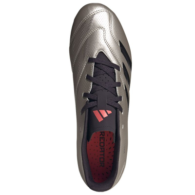 Këpucë futbolli Adidas Predator Club FxG IF6341, taban FxG, për burra, ngjyrë argjendi