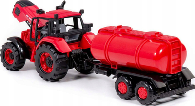 Lodër traktor Polesie BELARUS 91635, me cisternë, plastike, i kuq