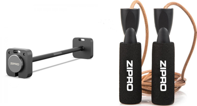 Set fitnes Zipro Adjustable Barbell Square 26.5 kg me litar për kërcim Zipro