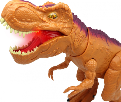 Lodër dinosauri Mighty Megasaur MegaBiter, 44cm, me drita edhe zëra, portokalli