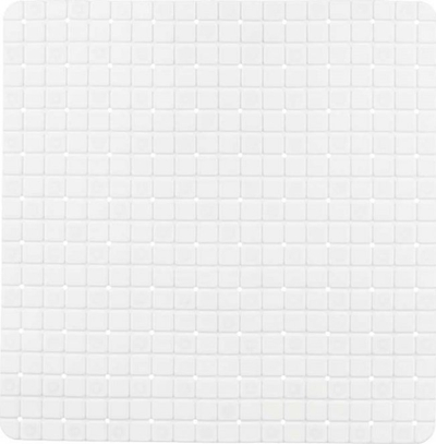 Tapet dushi antirrëshqitës Berilo, 50x50 cm, PVC, i bardhë