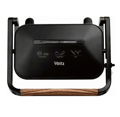 Grill sanduiçësh Rosberg R51442K, 1300W, veshje jo-ngjitëse, i zi