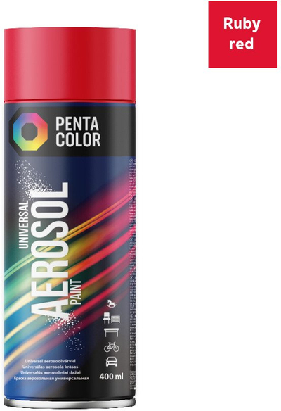 Ngjyrë sprej Pentacolor AEROS PENTA Ruby Red, 400ml, e kuqe ruby