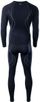 Të brendshme termike Hi-Tec Ikar Set M, komplet për burra, i shtrënguar, blu navy