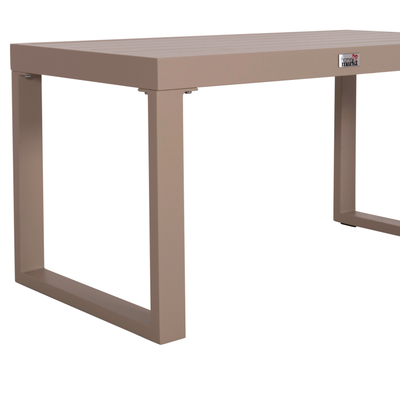 Tavolinë anësore kopshti Bizzotto Sentry HM6275.04, alumin, 87×43.5×45 cm, cappuccino