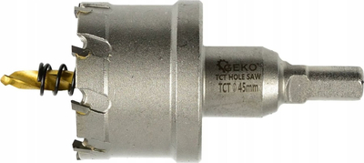 Sharrë rrethore për metal Carbide Hole Saw 45mm, karbur çimentuar, stërvitje titani
