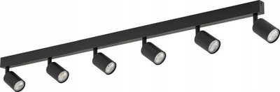 Spot tavani TK Lighting Top, 127 cm, 6 drita GU10, metal i zi