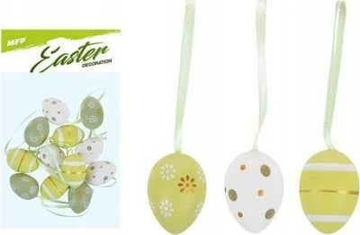 Vezë zbukurimi për Pashkë MFP, 4cm, set me 12 copë, jeshile mikse