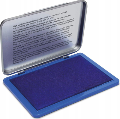 Jastëk boje metalik Imprint 9072M, 11 x 7 cm, blu