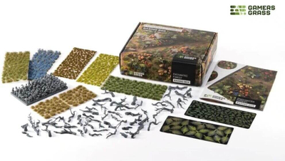 Сет за моделирање GamersGrass Basing Box Enchanted Forest, додатоци за бази на минијатури, магична шума, повеќебоен