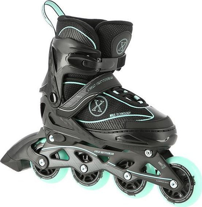 Rola inline Nils Extreme NA11008, me numër që shtyhet 31-34, rrota 82A, jeshile