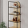 Raft për libra Decortie Archy 180x53x31.7cm, kafe e hapur/zezë