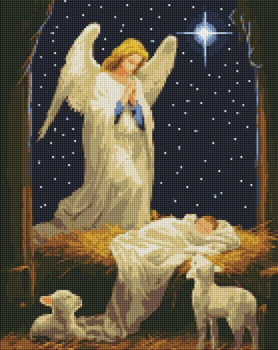 Set diamond painting Ideyka Diamond Quadro Angel With Frame, 40x50 cm, me kornizë