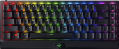 Tastierë gaming Razer BlackWidow V3 Mini HyperSpeed Yellow, pa tela, mekanike, e zezë