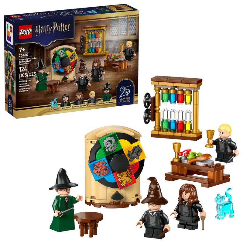 Lodër LEGO Harry Potter Hogwarts Castle Sorting Ceremony 76460, 124 pjesë, për fëmijë 7+