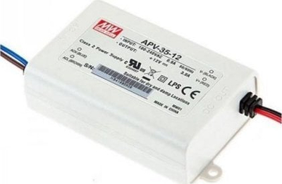 Burim energjie për LED MeanWell, 36W, 12V 3A, IP42