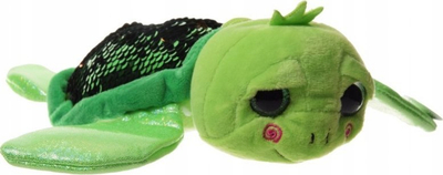 Lodër pelushi ZOLW Turtle 2 KOL, 45cm, me gurë që shndrisin, jeshile
