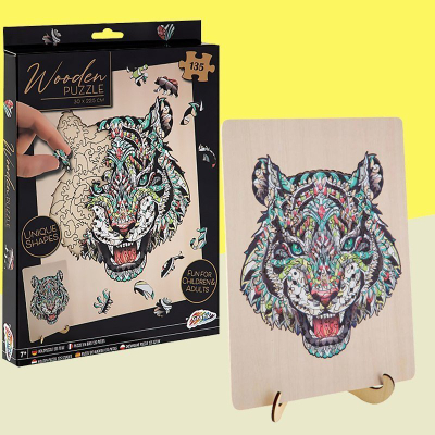 Puzzle druri Grafix Tiger, 2D, 135 copa, shumëngjyrësh