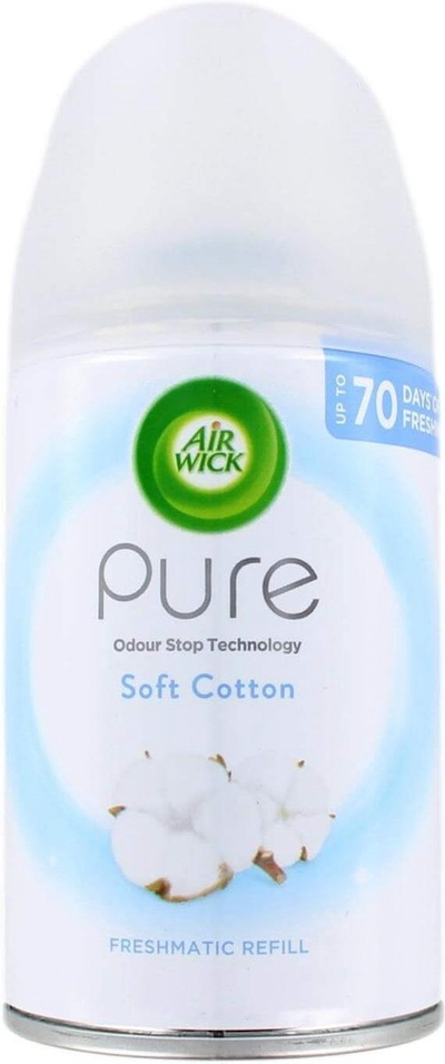 Aromatizues Air Wick Pure Soft Cotton, 250ml
