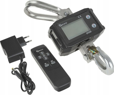 Peshore varese elektronike GEKO G71159, 2000kg, LCD, me telekomandë, e zezë