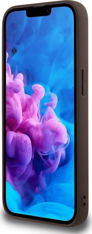 Kapak telefoni Guess PU Leather 4G me unazë MagSafe, për iPhone 16e 6.1", kafe