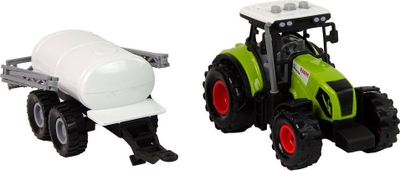 Traktor lodër LEAN Toys Farm Tractor, me rimorkio, jeshil