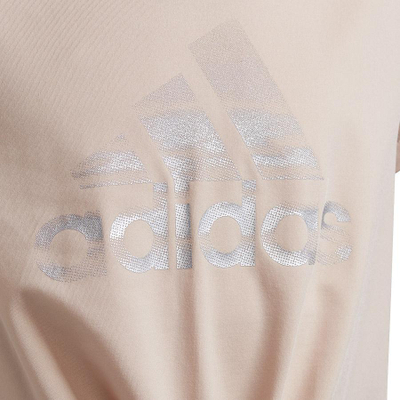 Bluzë sportive adidas Primegreen Aeroready Tee Jr H26610, për goca, rozë e çelët