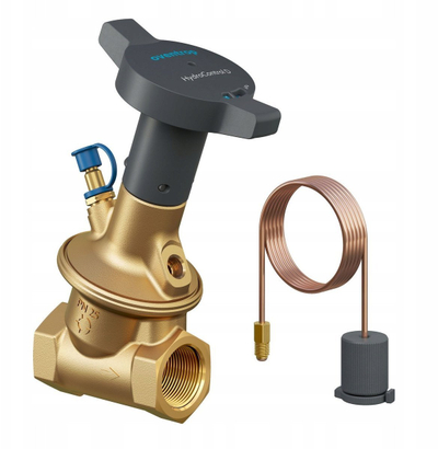 Valvul balancuese HydroControl D, me filetë mrençme DN 25, PN25, me Hydro Valve