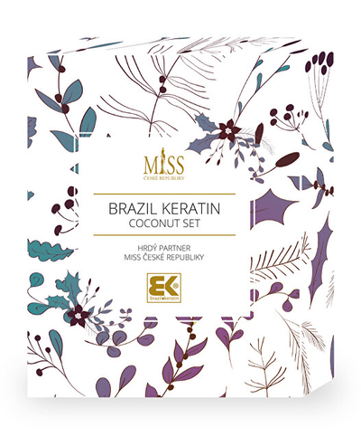Set pёr flokё Brazil Keratin Miss Coconut, shampo 300 ml + balsam pёr flokё 300 ml + vaj pёr flokё macadamia 100 ml