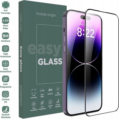 Xham mbrojtës Mobile Origin EasyGlass për iPhone 14 Pro, i tejdukshëm