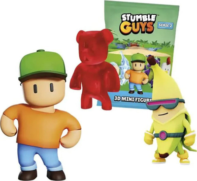 Figura 3D mini Jazwares Stumble Guys Series 2, koleksion, shumëngjyrëshe