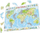 Puzzle hartë bote Larsen World Map Maxi, 80 copa, 36.5 x 28.5 cm, shumëngjyrësh