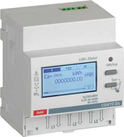 Matës energjie IME CE4DF3DTMID, trefazor 63A, RS485, i bardhë