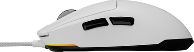 Set maus lojrash Genesis Krypton 660 White me mousepad Polon 200 L, 49 g, RGB, i bardhë
