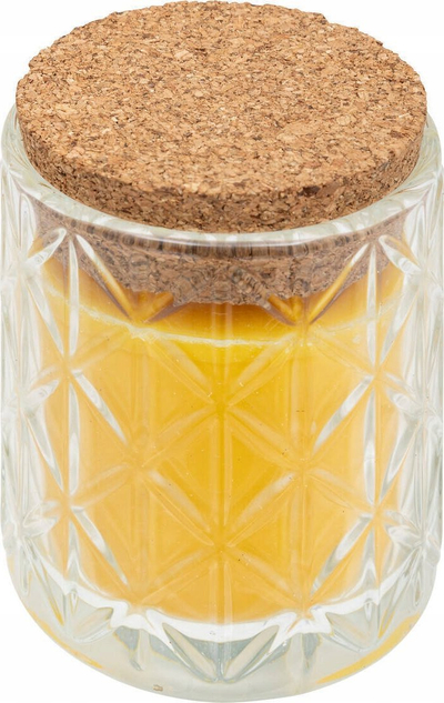 Qiri Atmosphera me citronella, 90 g, në kavanoz qelqi, i verdhë