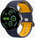 Rrip smartwatch Spigen Nano Pop Band, silikon, 45mm, blu e errët verdhë
