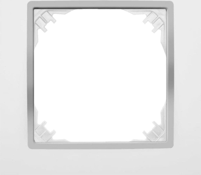 Pllakë kornizë Elektro-Plast Santra FRAME PLATE 4171-26, 1 seksion, IP20, e bardhë argjendi
