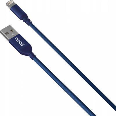 Kabllo karikimi Yenkee Apple Certified, Lightning, 1m, blu