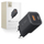 Полнач за ѕид Tech-Protect NCM33W, 33W PD QC3.0, 2 USB порти, црн