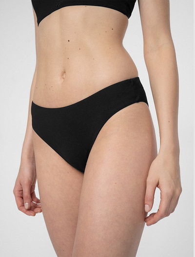 Kostum banje 4F W 4FSS23UBKTF025, bikini dy pjesësh, njëkrahëshe, i zi