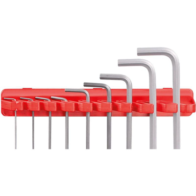 Set mbajtësesh paneli veglash Kistenberg Bineer Hooks, 20 copë, plastikë, i kuq