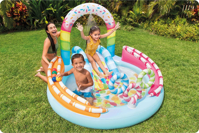 Park ujor fryrëse Intex Candy 57144, 170 x 168 x 122 cm, shumëngjyrësh