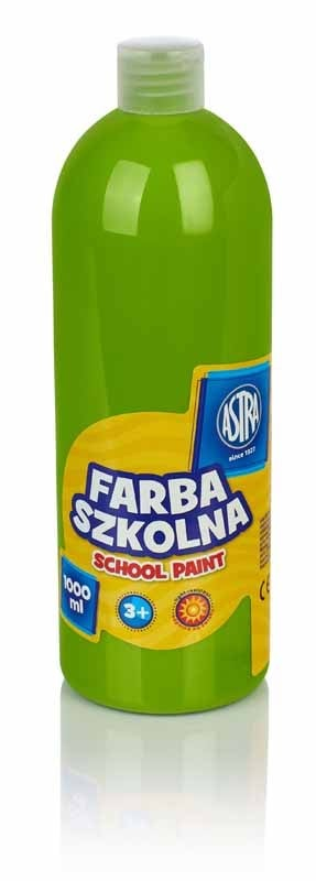 Водена боја Astra School Paint, 1000 ml, лимета, зелена