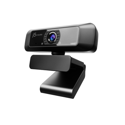 Kamer web J5create USB HD, 1080p, rrotullim 360°, e zezë