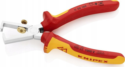 Klesta për zhvesh kabllo Sthor S0022J, 160mm, të izolume 1000V, portokalli