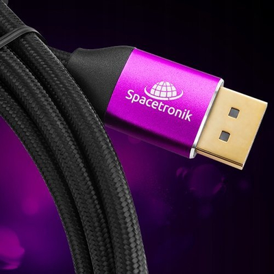 Kabllo DisplayPort Spacetronik DP21_SPX030, 3m, 16K 60Hz, vjollcë