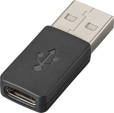 Adapter USB Plantronics Plx Spare, USB Type C në USB Type A, i zi