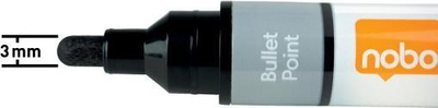 Markerë për tabelë Nobo Liquid Ink, majë e rrumbullakët 3mm, set me 10 copë, shumëngjyrësh