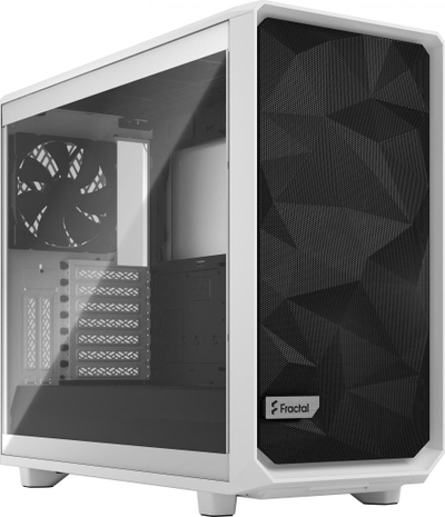 Kasë Fractal Design Meshify 2 TG Clear Tint, e bardhë, Midi Tower