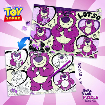 Puzzle Lisciani Toy Story Lotso, 250 copa, 50 x 35 cm, me dy anë